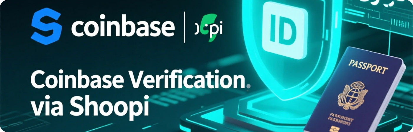 احراز هویت کوین بیس با مدارک معتبر توسط شوپی